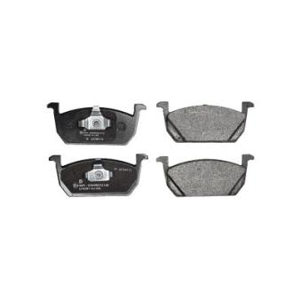 Jeu de 4 plaquettes de frein avant DELPHI