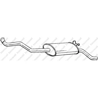 Silencieux arrière BOSAL 280-271