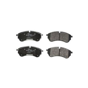 Jeu de 4 plaquettes de frein avant DELPHI