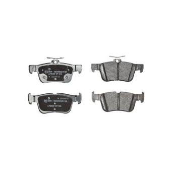 Jeu de 4 plaquettes de frein arrière DELPHI