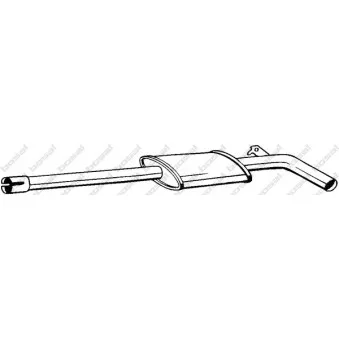 Silencieux central BOSAL 280-291
