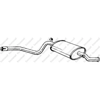 Silencieux arrière BOSAL 280-327