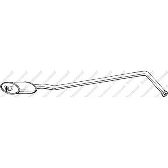 Silencieux central BOSAL 280-435