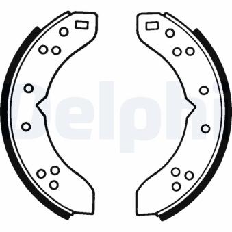 Jeu de mâchoires de frein DELPHI