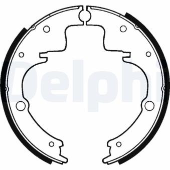 Jeu de mâchoires de frein DELPHI LS1074