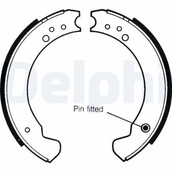 Jeu de mâchoires de frein DELPHI LS1089