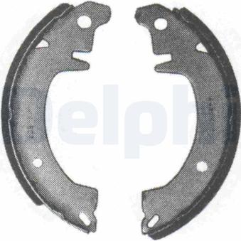 Jeu de mâchoires de frein DELPHI LS1101