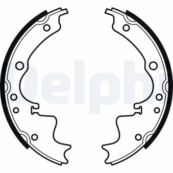 Jeu de mâchoires de frein DELPHI LS1261