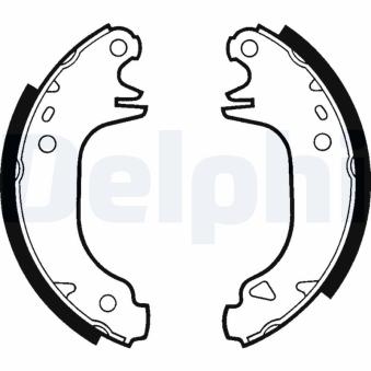 Jeu de mâchoires de frein DELPHI