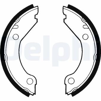 Jeu de mâchoires de frein, frein de stationnement DELPHI LS1375