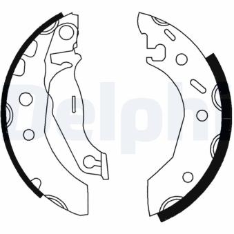 Jeu de mâchoires de frein DELPHI LS1728