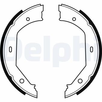 Jeu de mâchoires de frein, frein de stationnement DELPHI LS1857