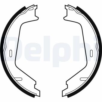 Jeu de mâchoires de frein, frein de stationnement DELPHI LS1884