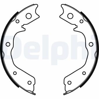 Jeu de mâchoires de frein, frein de stationnement DELPHI LS1928
