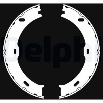 Jeu de mâchoires de frein, frein de stationnement DELPHI