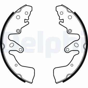 Jeu de mâchoires de frein DELPHI LS2024