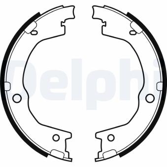 Jeu de mâchoires de frein, frein de stationnement DELPHI LS2035
