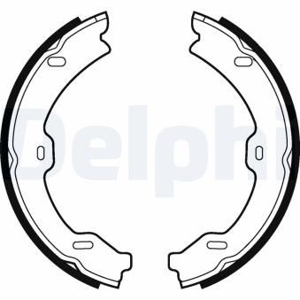 Jeu de mâchoires de frein, frein de stationnement DELPHI LS2040