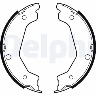 Jeu de mâchoires de frein, frein de stationnement DELPHI LS2043