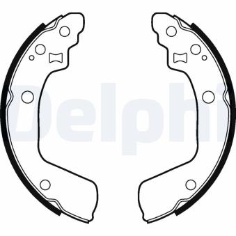Jeu de mâchoires de frein DELPHI LS2046