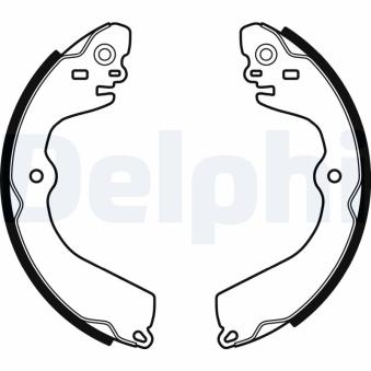 Jeu de mâchoires de frein DELPHI LS2049