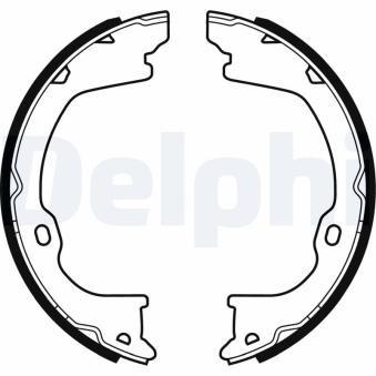 Jeu de mâchoires de frein, frein de stationnement DELPHI LS2055