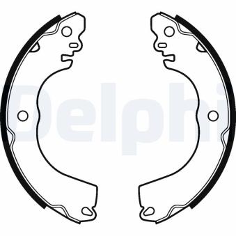 Jeu de mâchoires de frein DELPHI LS2104