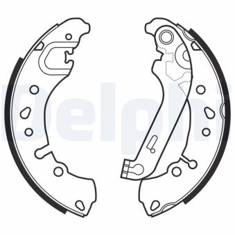 Jeu de mâchoires de frein DELPHI