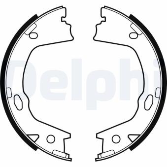 Jeu de mâchoires de frein, frein de stationnement DELPHI LS2153