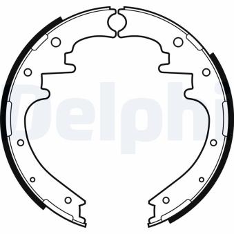 Jeu de mâchoires de frein DELPHI