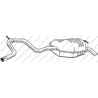 Silencieux arrière BOSAL 280-865