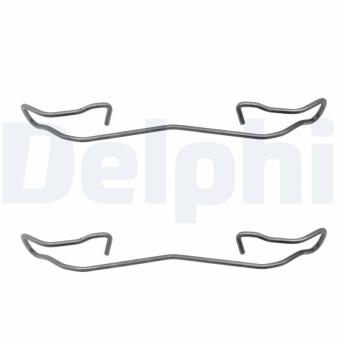 Kit d'accessoires, plaquette de frein à disque DELPHI LX0167