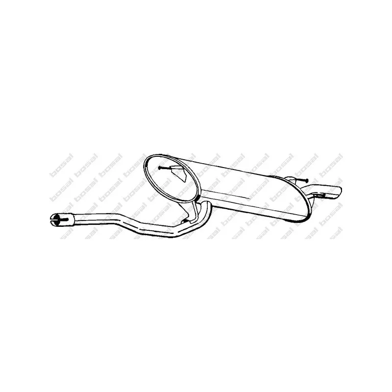 Silencieux arrière BOSAL 280-909