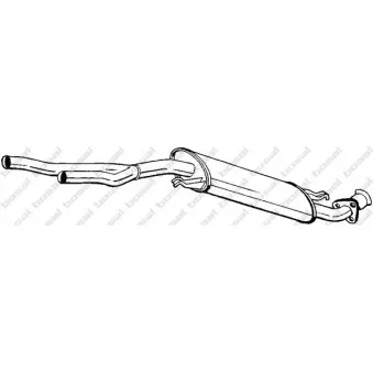 Silencieux central BOSAL 281-017