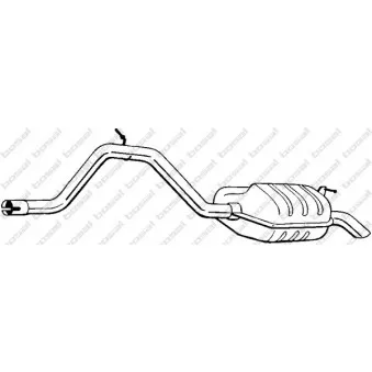 Silencieux arrière BOSAL 281-041