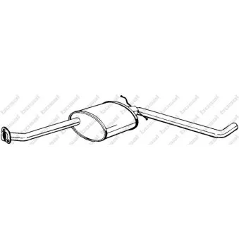 Silencieux central BOSAL 281-061