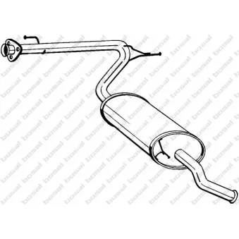 Silencieux arrière BOSAL 281-093