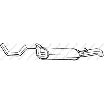 Silencieux arrière BOSAL 281-227