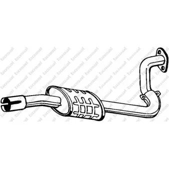 Silencieux central BOSAL 281-277