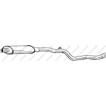 Silencieux central BOSAL 281-293