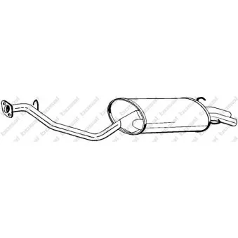 Silencieux arrière BOSAL 281-297