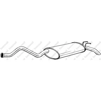 Silencieux arrière BOSAL 281-335