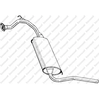 Silencieux arrière BOSAL 281-355
