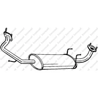 Silencieux central BOSAL 281-357