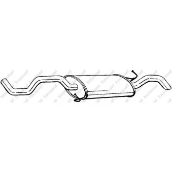 Silencieux arrière BOSAL 281-373
