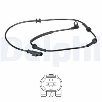 Capteur, vitesse de roue DELPHI