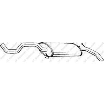 Silencieux arrière BOSAL 281-377