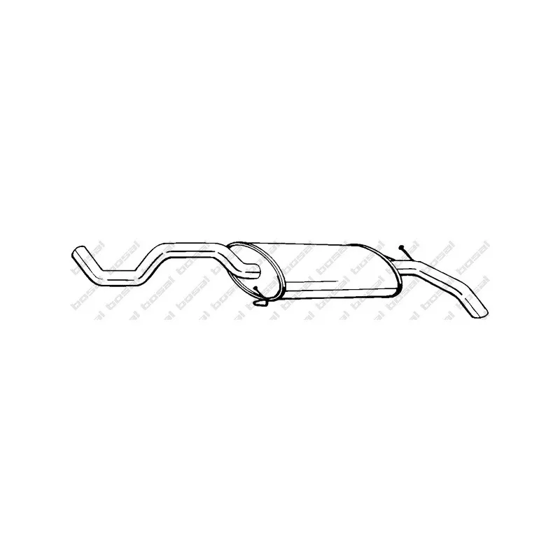 Silencieux arrière BOSAL 281-377