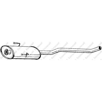 Silencieux central BOSAL 281-379