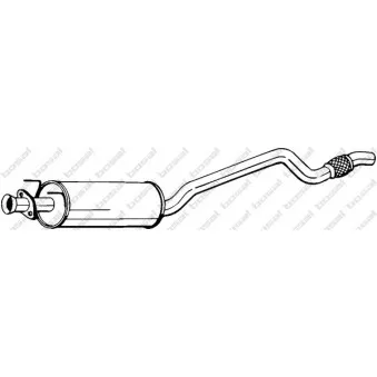 Silencieux central BOSAL 281-389